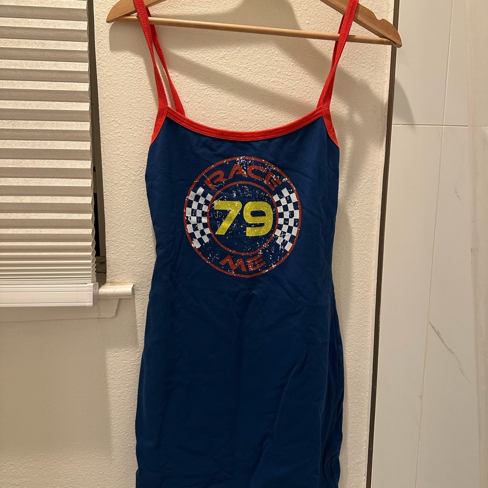 Urban Outfitters Blue and Red Dress